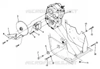 RIGHT GEARCASE   BRAKE MOUNTING UPDATED 5/90 (4917731773031A)