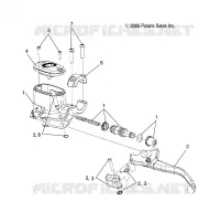 FRONT BRAKE BRAKE LEVER AND MASTER CYLINDER