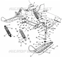 FRONT SUSPENSION AND SKI XLT 0940767, XLT SP 0940667   XLT SKS 0940567 (4925022502011A)