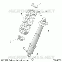 REAR SUSPENSION SHOCK MOUNTING