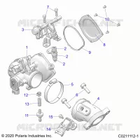 ENGINE, THROTTLE BODY AND FUEL RAIL