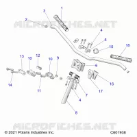 UPPER STEERING & HANDLEBAR ASM.