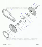 DRIVE TRAIN, SECONDARY CLUTCH