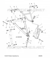 SUSPENSION, CONTROL ARMS, SPINDLE AND SHOCK MNTG
