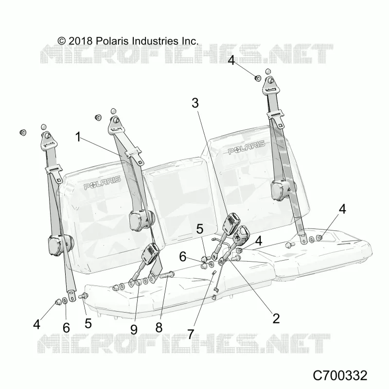 SEAT BELT AND MOUNTING