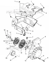 BLOWER HOUSING AND RECOIL ASSEMBLY SUPER SPORT 0940743 (4927742774034A)