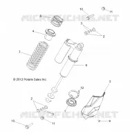 REAR SUSPENSION SHOCK MOUNTING