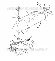 SEAT/GAS TANK ASSEMBLY 500 XLT (4921662166003A)