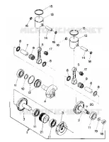 PISTON AND CRANKSHAFT 400 (4912701270037A)