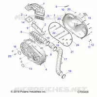DRIVE TRAIN, CLUTCH COVER AND DUCTING