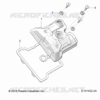 ENGINE, VALVE COVER