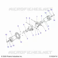 REAR SUSPENSION HUBS, CARRIER AND BRAKE DISC