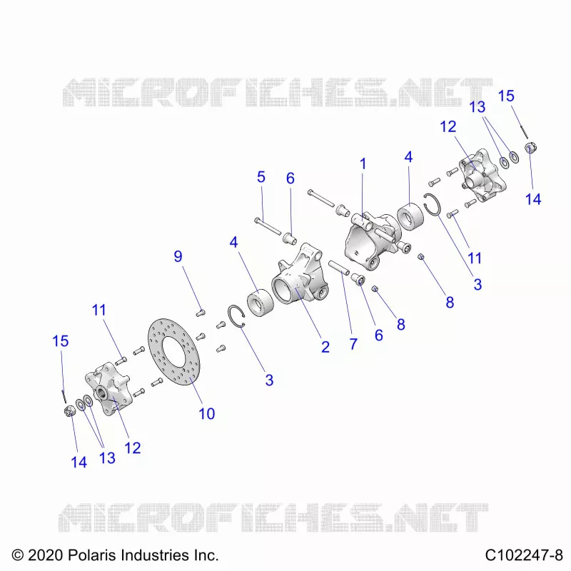REAR SUSPENSION HUBS, CARRIER AND BRAKE DISC