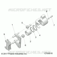 REAR BRAKE CALIPER