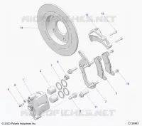 BRAKES, REAR CALIPER
