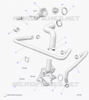 ENGINE, WATERPUMP AND BYPASS