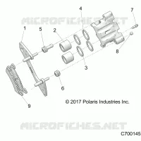 REAR BRAKE CALIPER