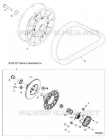 DRIVE TRAIN, SECONDARY CLUTCH