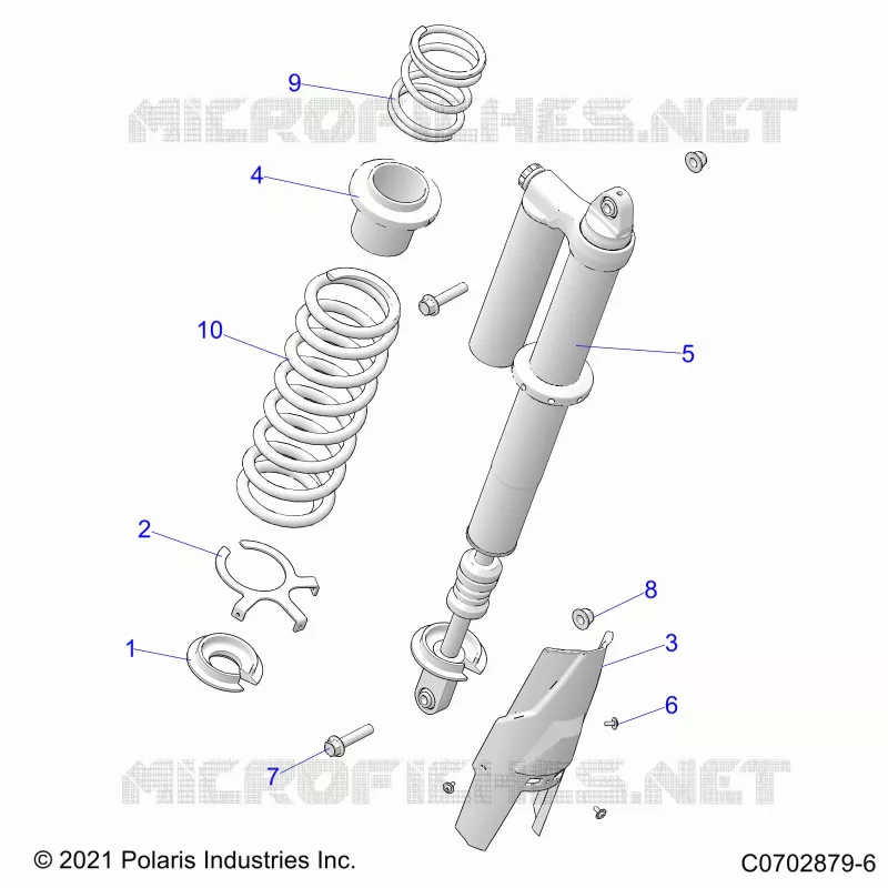 SUSPENSION, REAR SHOCK MOUNTING, STANDARD/PREMIUM
