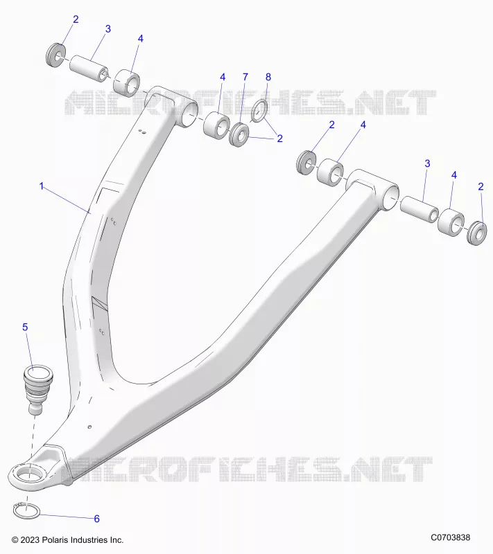 FRONT SUSPENSION CONTROL ARM UPPER