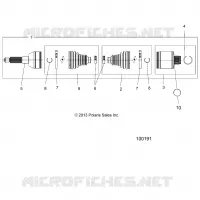 DRIVE TRAIN, REAR DRIVE SHAFT