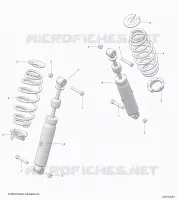 REAR SUSPENSION SHOCK AND MOUNTING