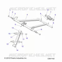 SUSPENSION, FRONT TORQUE ARM