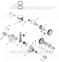 PISTON   CRANKSHAFT 6X6 400L, U.S. W958740, SWEDISH S958740 AND NORWEGIAN (4930273027D011)