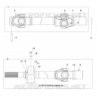 DRIVE TRAIN, FRONT PROP SHAFT