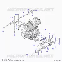 ENGINE, MOUNTING & LONG BLOCK