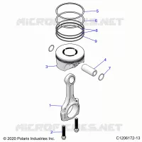 ENGINE, PISTON & ROD