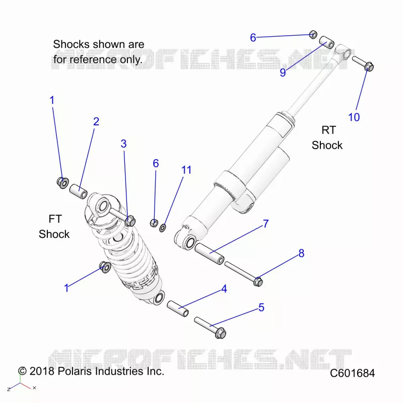 SUSPENSION, SHOCK MOUNTING, REAR SUSP.