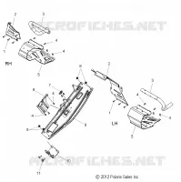 CHASSIS, CLUTCH GUARD AND FOOTRESTS