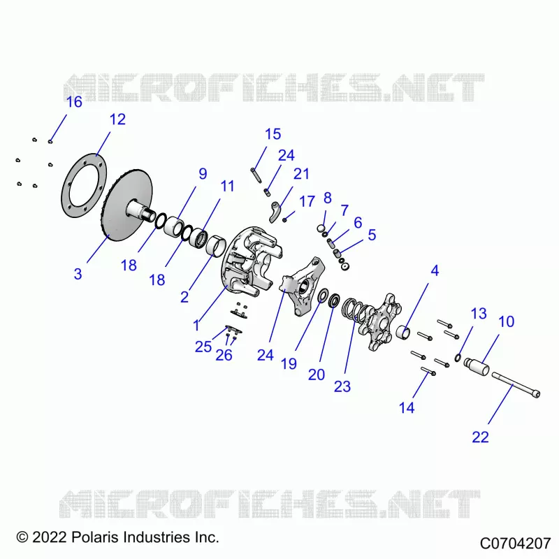 DRIVE TRAIN, PRIMARY CLUTCH