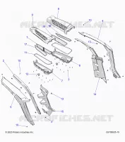 REAR BODYWORK FENDERS AND BEZELS- Z24NME99NM (C0705025-9)