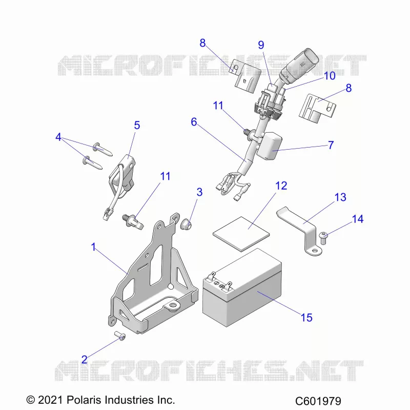 ELECTRICAL, BATTERY, MANUAL START POWER UP COMPONENTS