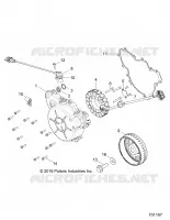 ENGINE, STATOR AND FLYWHEEL