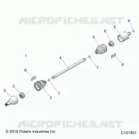 DRIVE TRAIN, DRIVE SHAFT, FRONT