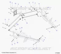 REAR SUSPENSION TRAILING ARMS MOUNTING